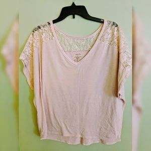 Flowy pink blouse